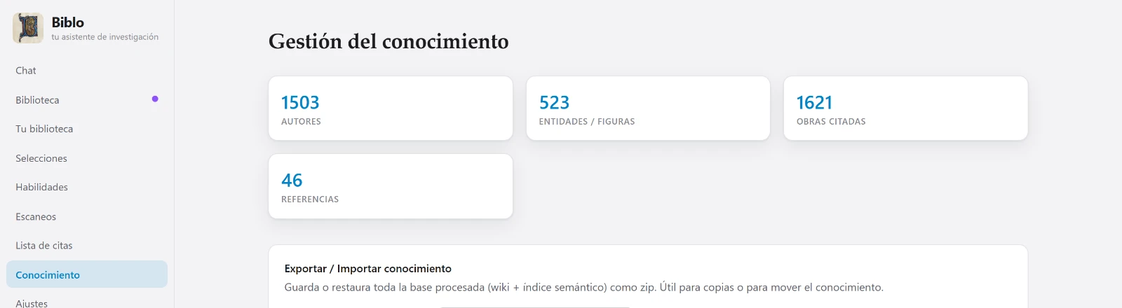 El conocimiento extraído