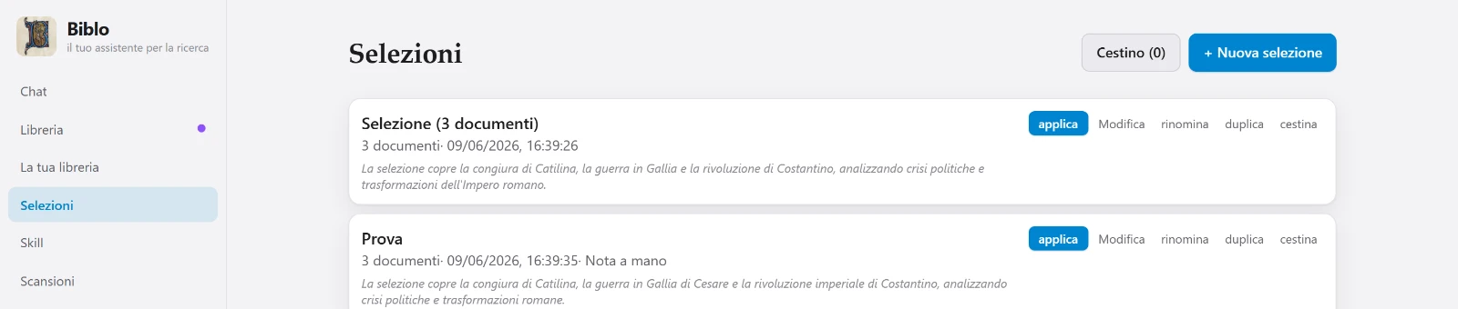 Selezioni